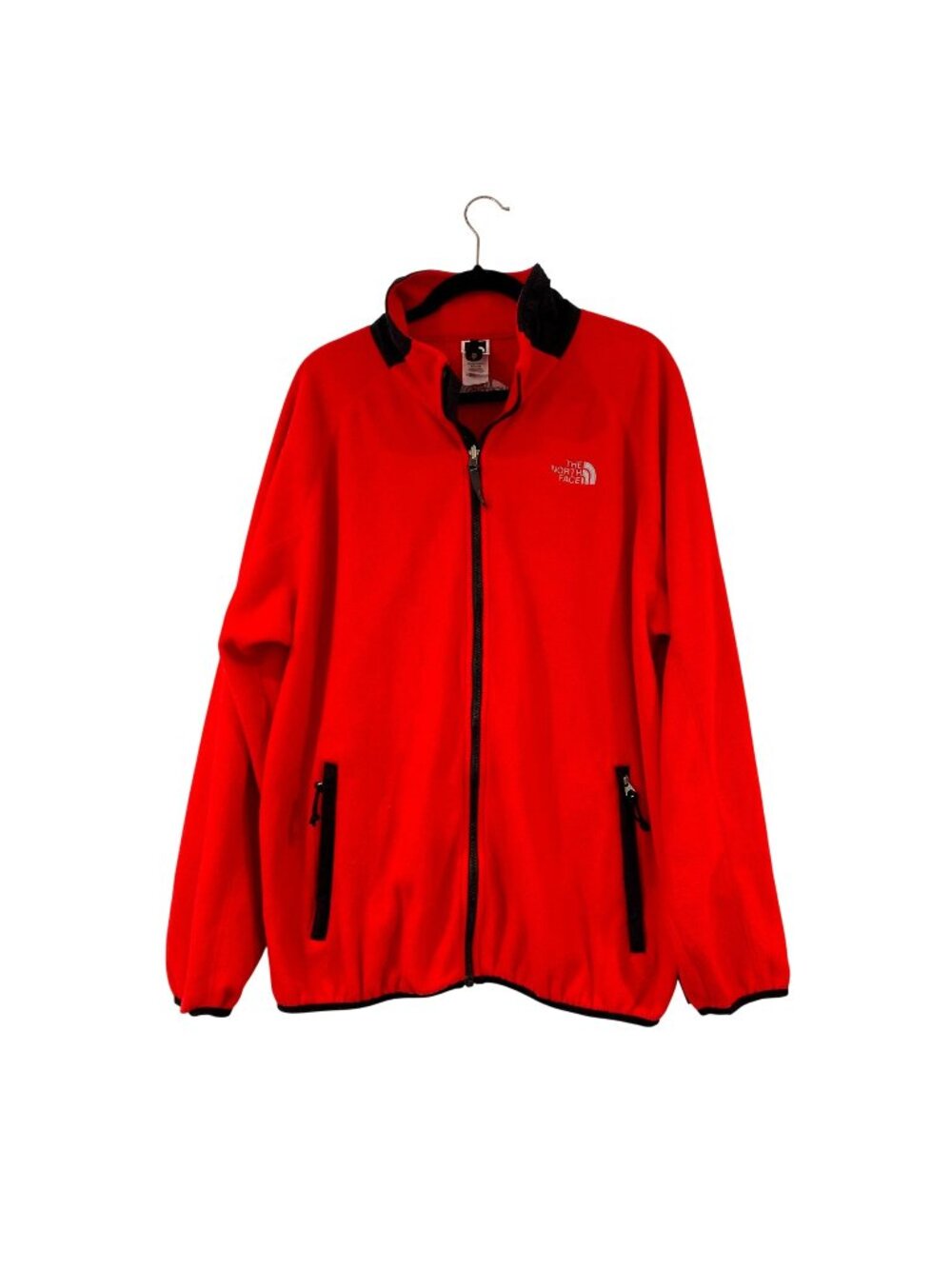 The North Face Men XL Red Polartec Full Zip Fleece Jacket Made In Canada Vintage